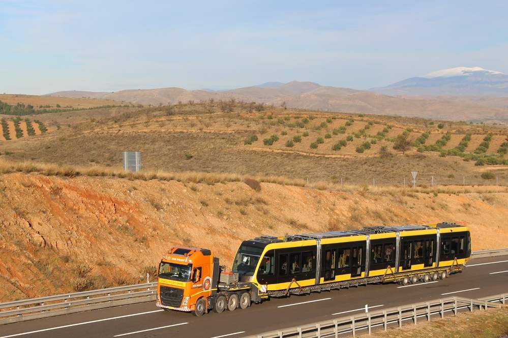 Trams on the move